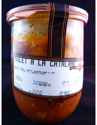 POULET A LA CATALANE EN VERRINE