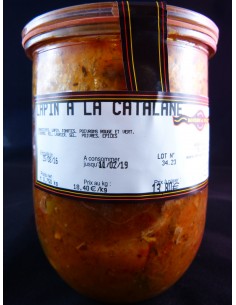 LAPIN A LA CATALANE EN VERRINE