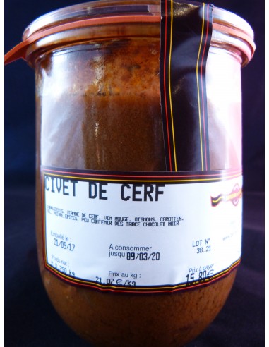 CIVET DE CERF EN VERRINE