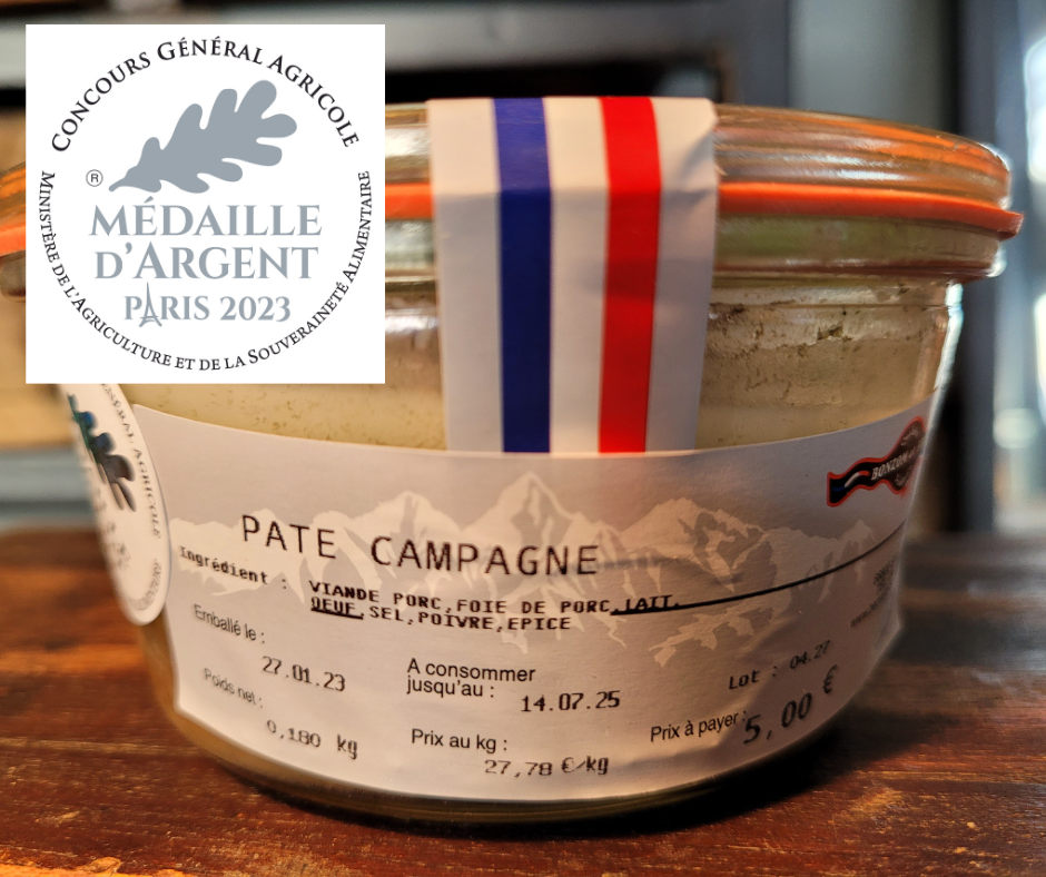 pâté de campagne Bonzom concours général agricole 2023