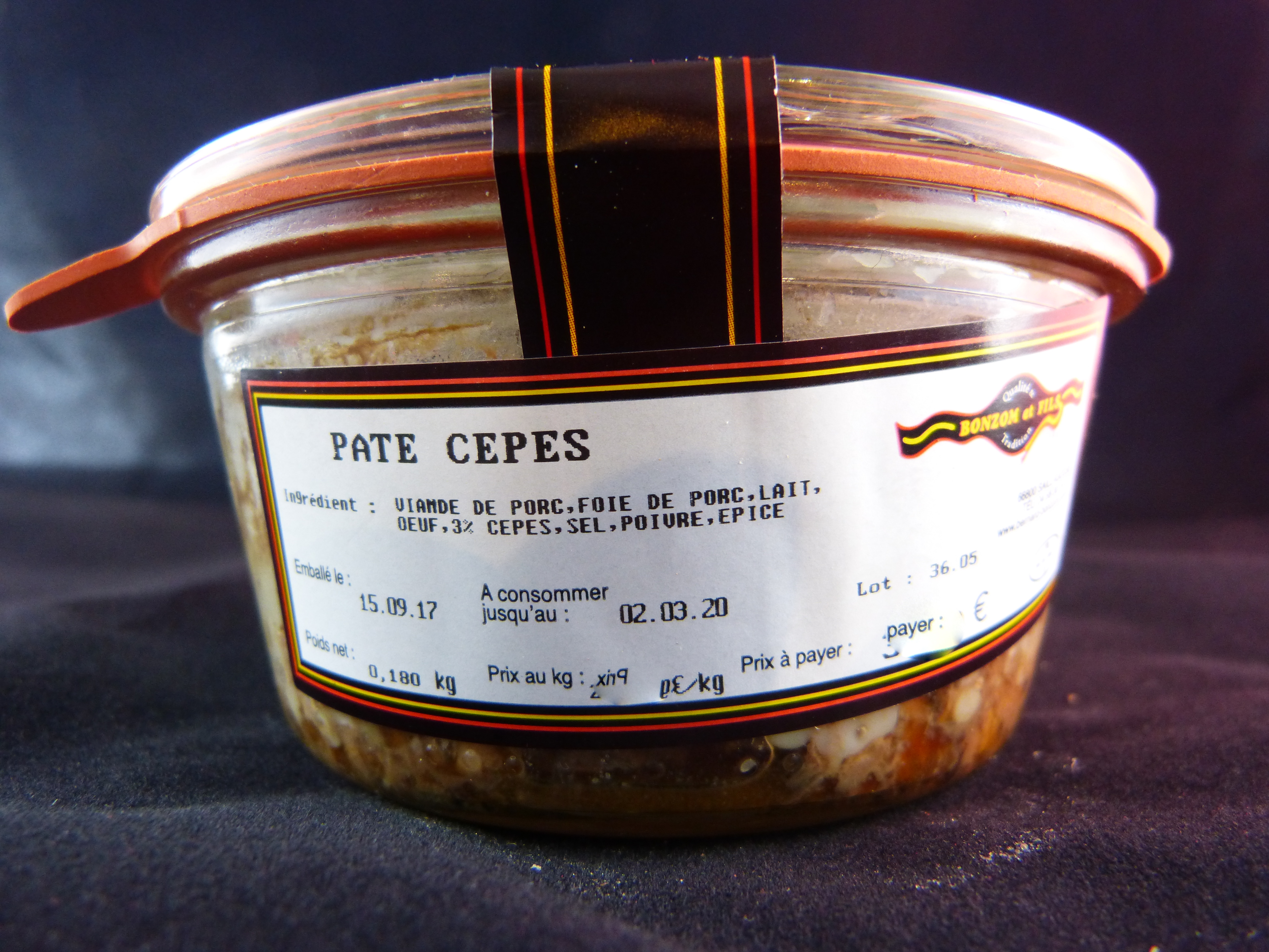 Pâté cèpes Bonzom